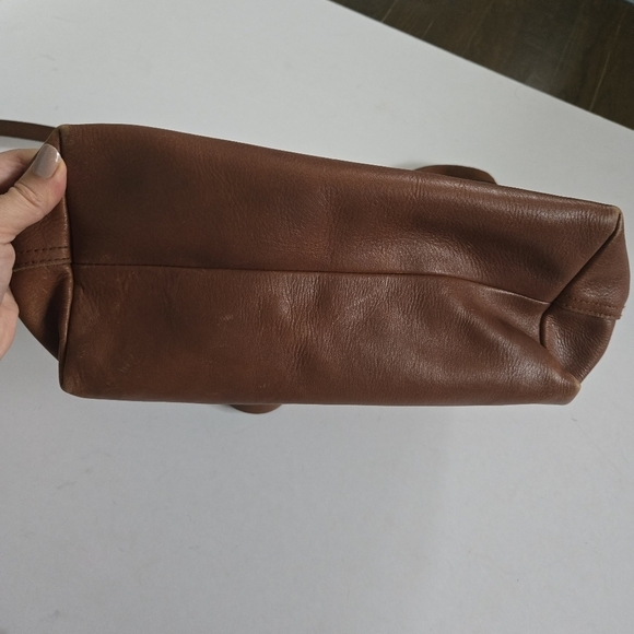 Madewell crossbody satchel - The Transport Satchel - cognac brown leather - Picture 10 of 14